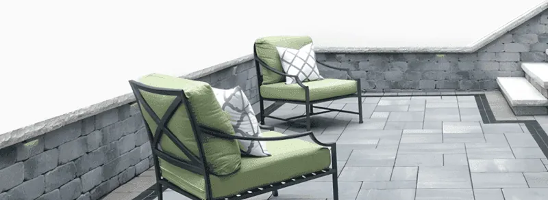 Custom stamped concrete patio design