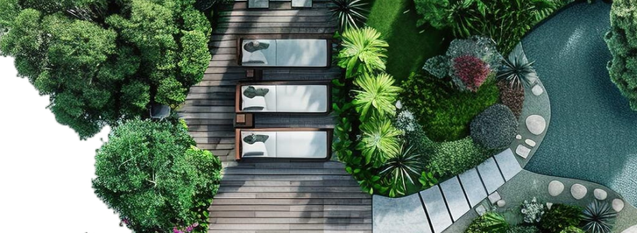 Outdoor areas design project